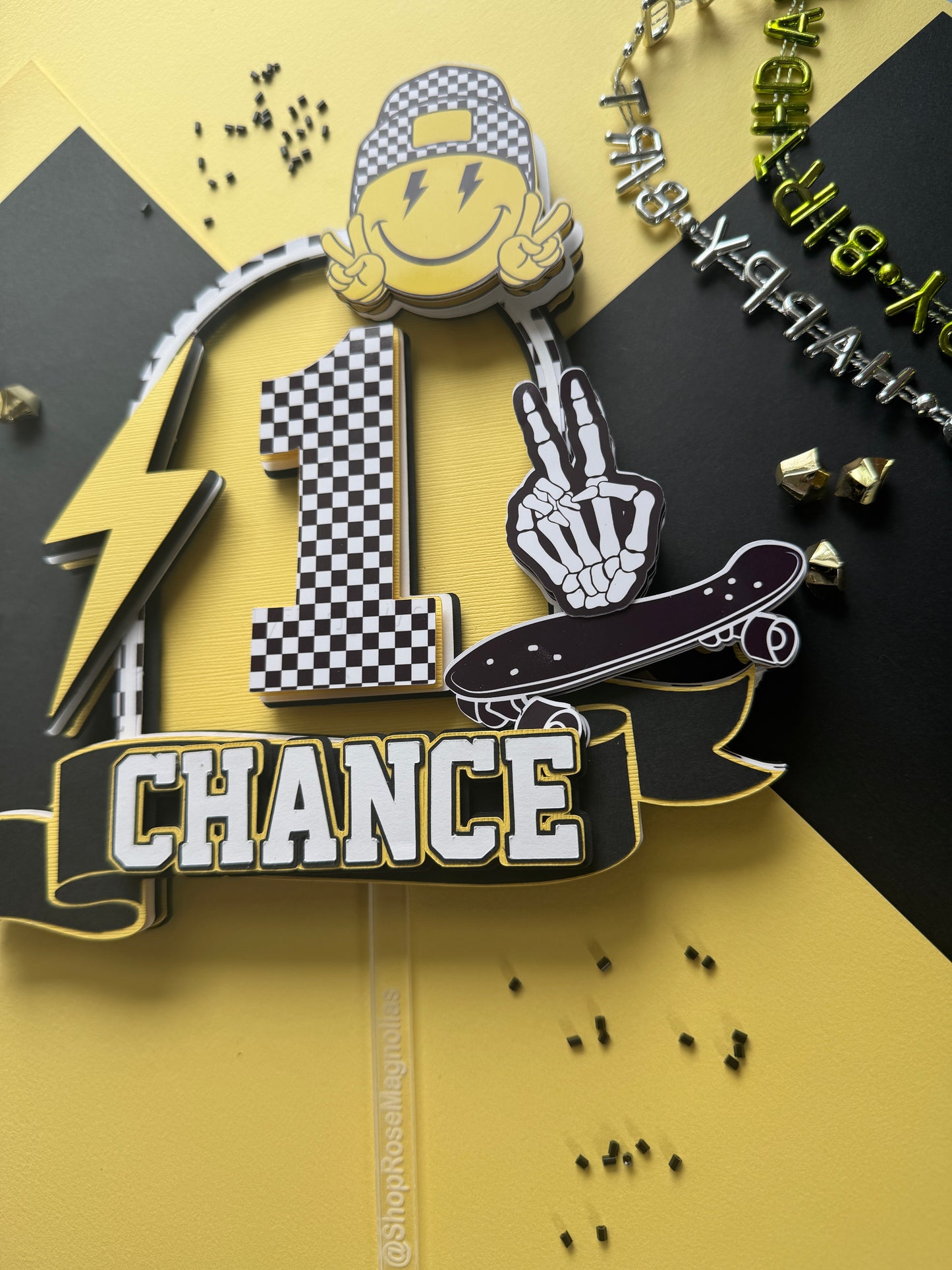 One Cool Dude Cake Topper