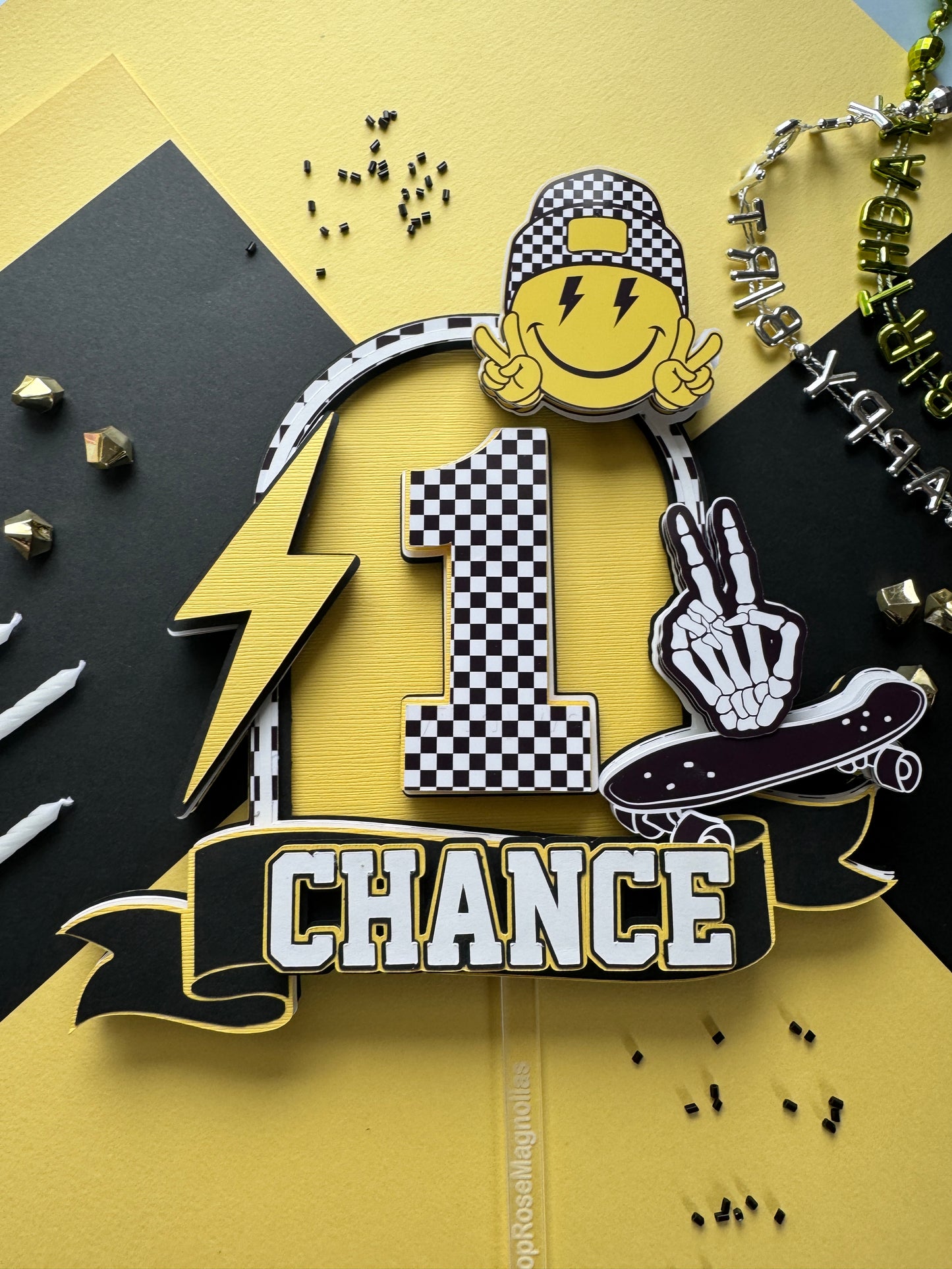 One Cool Dude Cake Topper
