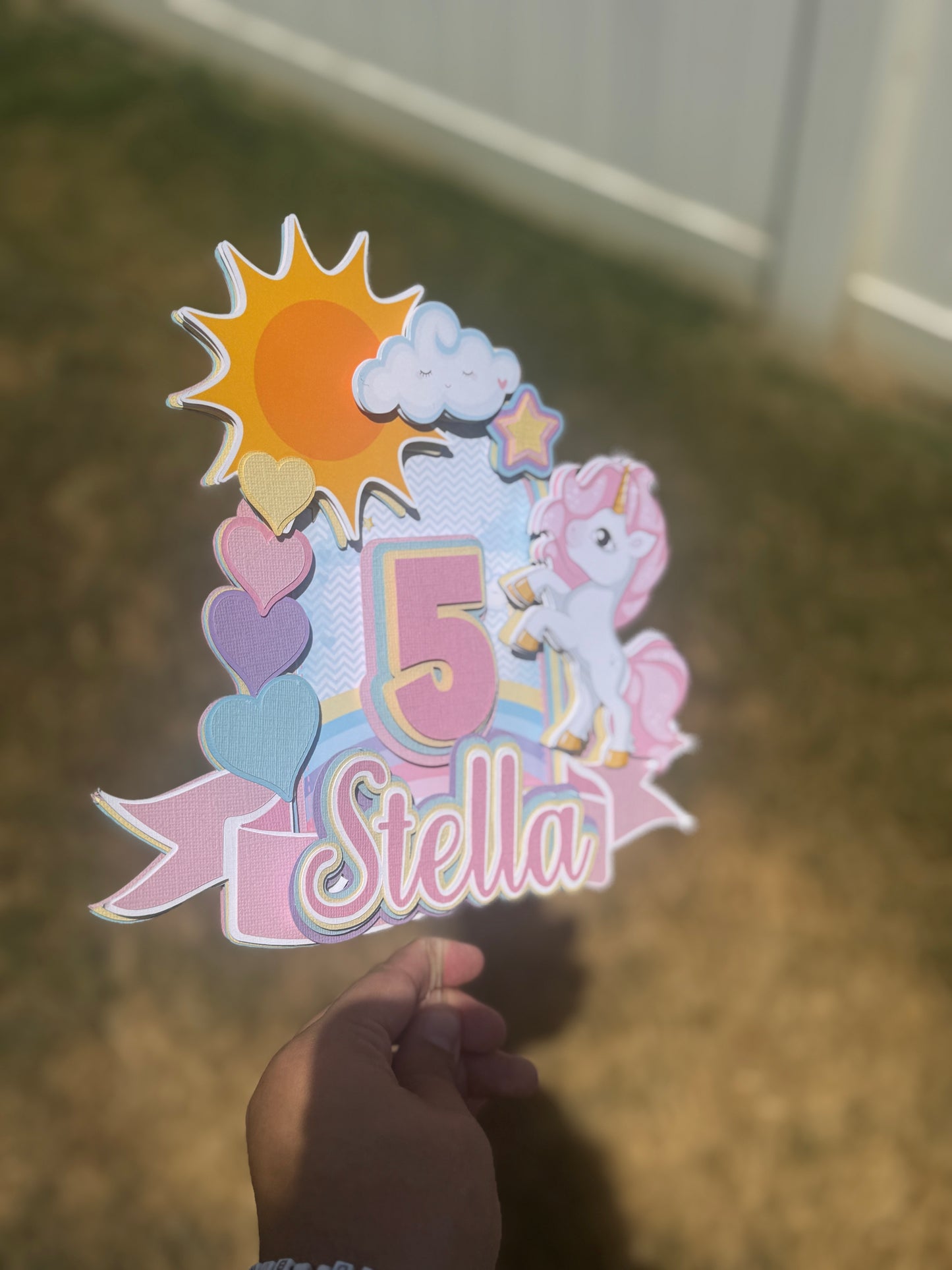 Unicorn Cake Topper