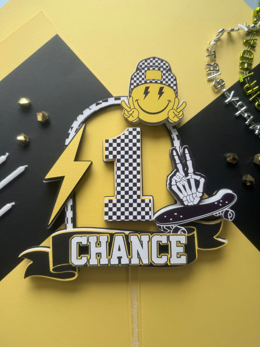 One Cool Dude Cake Topper