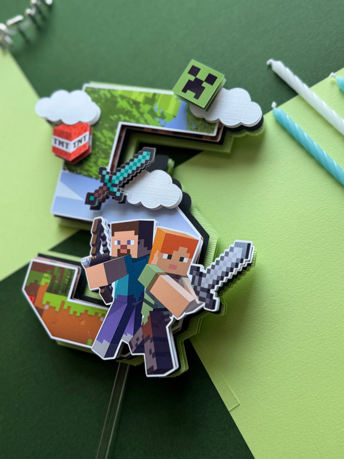 Minecraft Cake Topper