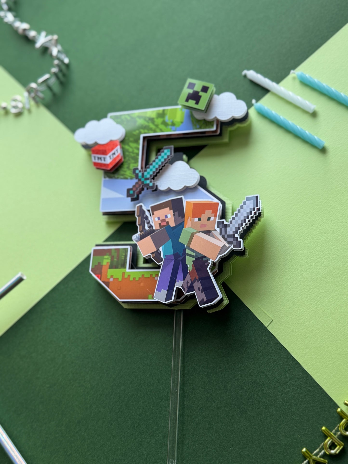 Minecraft Cake Topper