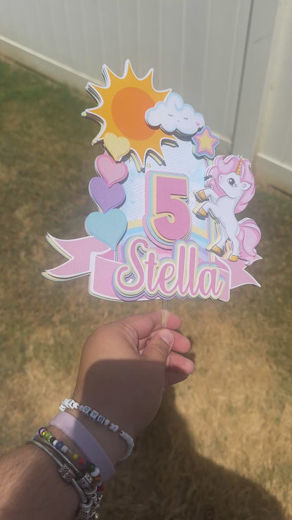 Unicorn Cake Topper